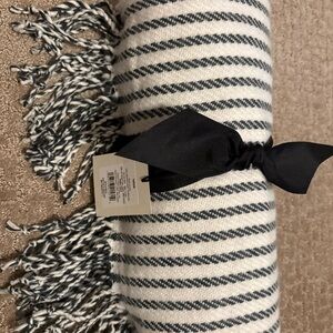 Target Black and White Striped Throw Blanket